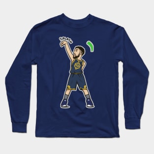 Klay Thompson Cartoon Style Long Sleeve T-Shirt